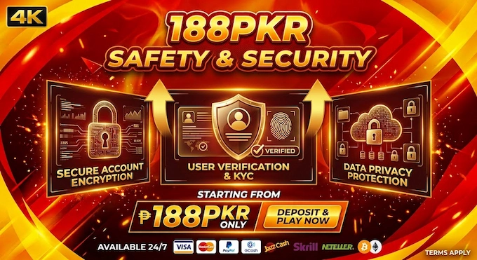188PKR Safety & Security