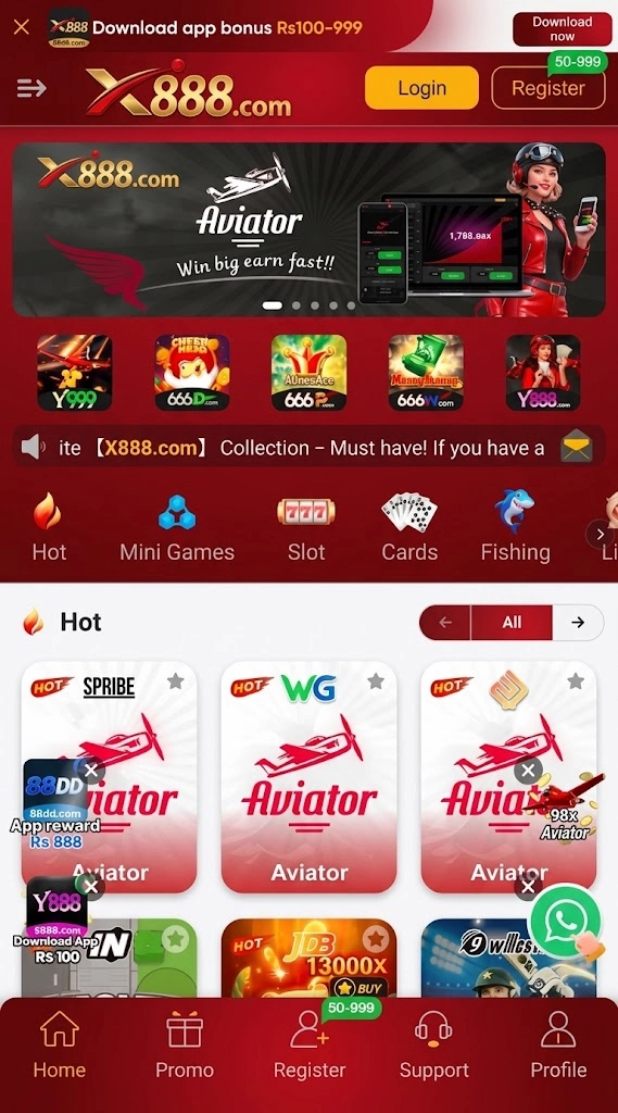 X888 Gaming Interface