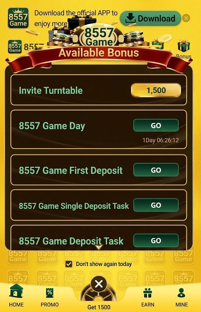 8557 Available Bonus