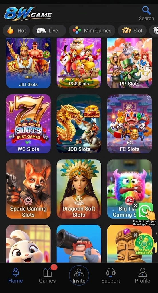 8W Different Games